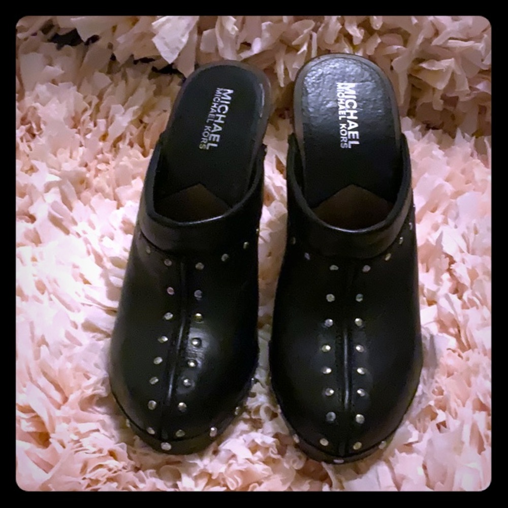Michael Kors clogs high studded